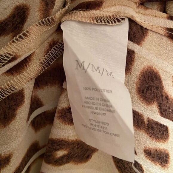 Cabi Ginger Leopard Print Sleeveless Top Blouse Style#3070 Medium - Picture 5 of 6